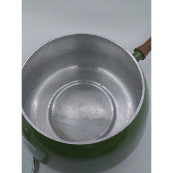 Vtg. MCM Fondue Pot Avocado Green Japan With Chantal Marked Lid READ Description - Picture 5 of 16